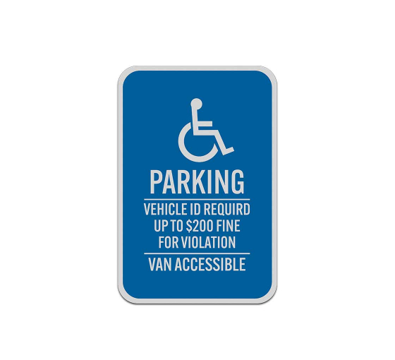 Minnesota ADA Handicapped Parking Aluminum Sign (Reflective)
