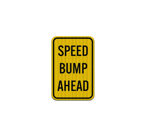 Speed Bump Ahead Decal (EGR Reflective)