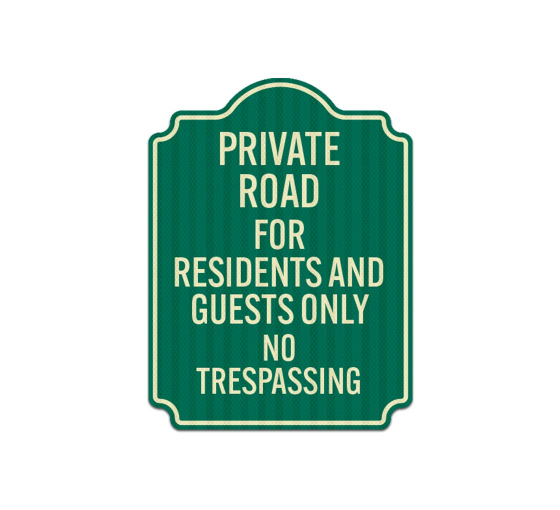 Private Property Driveway Aluminum Sign (EGR Reflective)