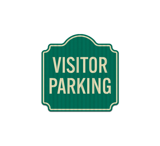 Visitor Parking Aluminum Sign (EGR Reflective)