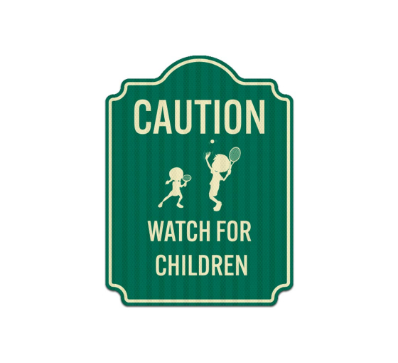 Caution Watch for Children Aluminum Sign (EGR Reflective)
