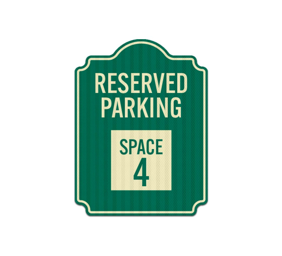 Reserved Parking Space Aluminum Sign (EGR Reflective)