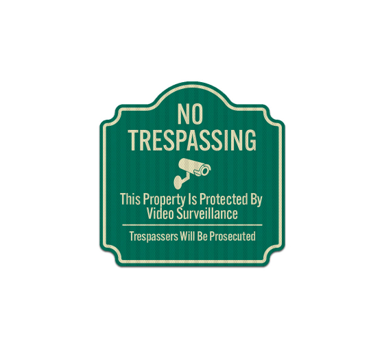 Trespassers Will Be Prosecuted Aluminum Sign (EGR Reflective)