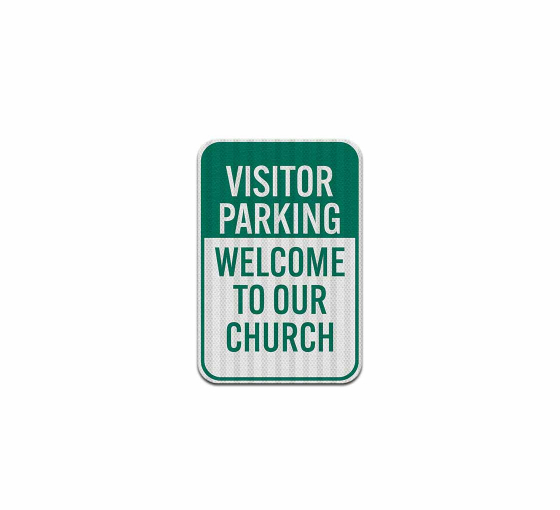 Church Visitor Parking Decal (EGR Reflective)