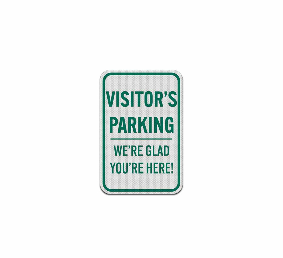 Visitor's Parking Aluminum Sign (HIP Reflective)