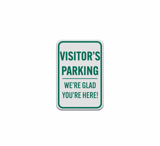 Visitor's Parking Aluminum Sign (Diamond Reflective)