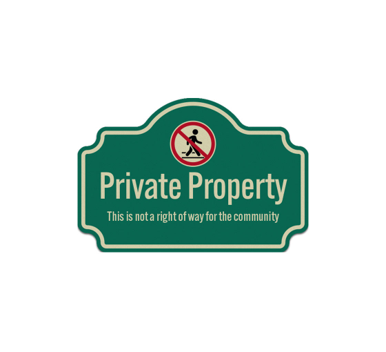 Dometop Private Property Aluminum Sign (Reflective)