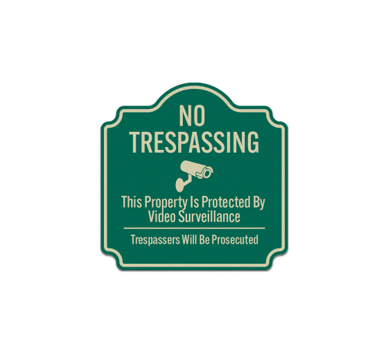 Trespassers Will Be Prosecuted Aluminum Sign (Reflective)