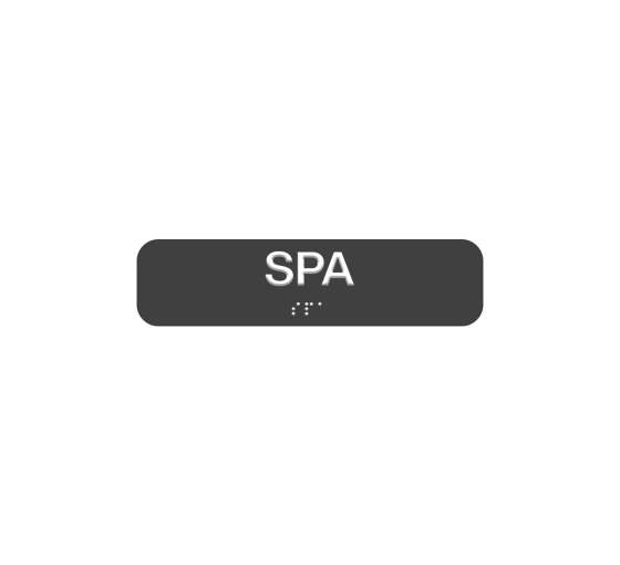 Spa Braille Sign