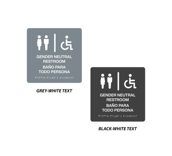 Gender Neutral Bathroom Signs