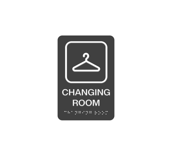 ADA Changing Room Braille Sign