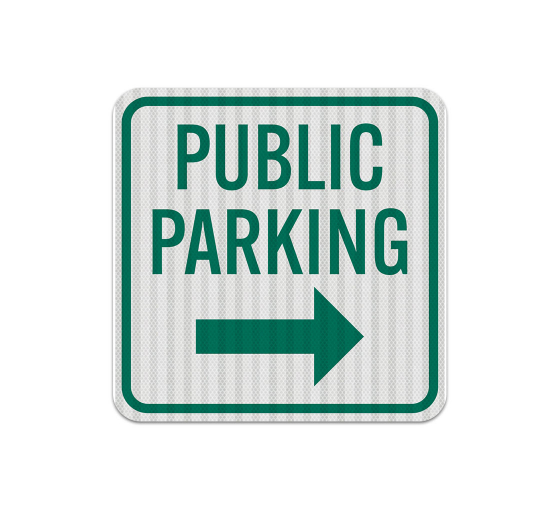 Public Parking Aluminum Sign (EGR Reflective)
