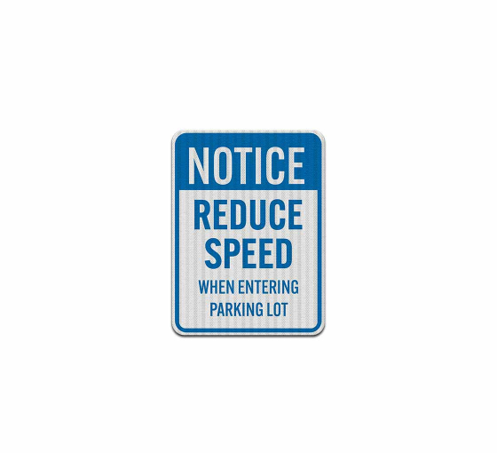Reduce Speed When Entering Aluminum Sign (EGR Reflective)