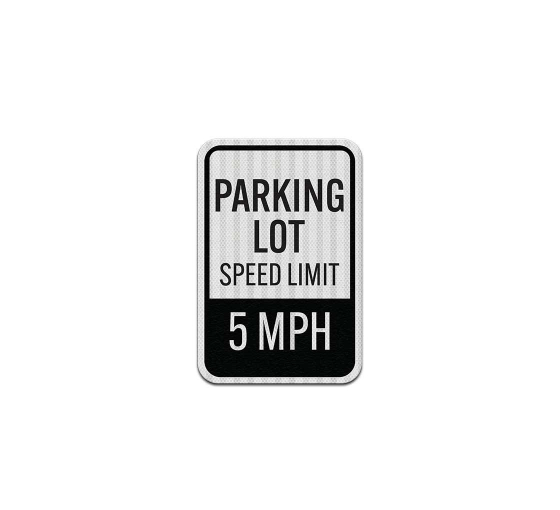 Speed Limit 5 MPH Aluminum Sign (EGR Reflective)