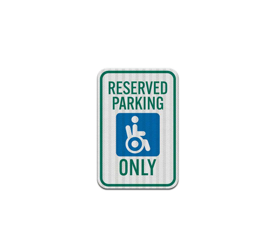 Handicap Reserved Parking Decal (EGR Reflective)