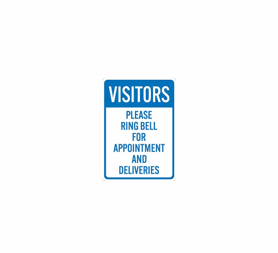 Visitors Please Ring Bell Decal (Non Reflective)