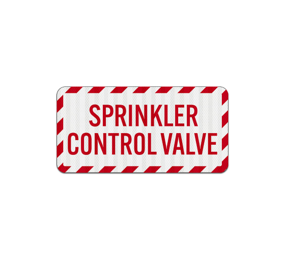 Sprinkler Control Valve Decal (EGR Reflective)