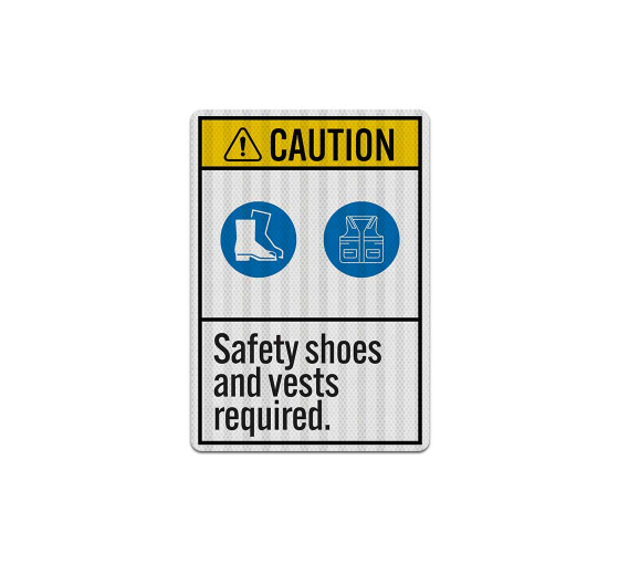 ANSI Shoes & Vests Required Decal (EGR Reflective)