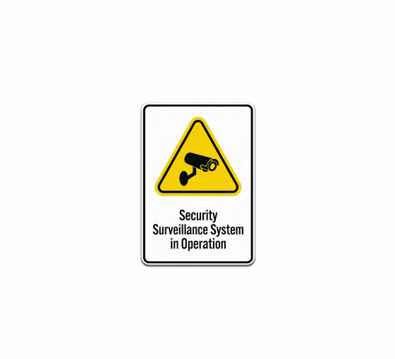 Security Surveillance System In Operation Decal (Non Reflective)