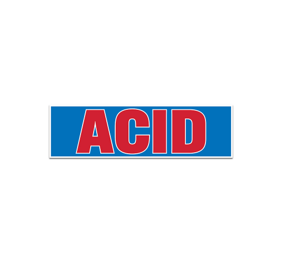 Acid Magnetic Sign (Non Reflective)