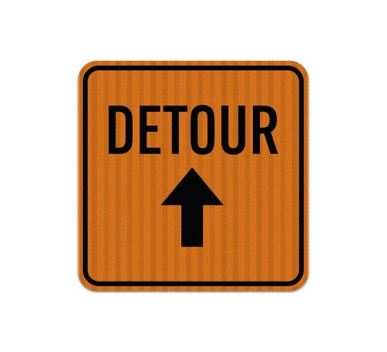 Detour Road Aluminum Sign (HIP Reflective)
