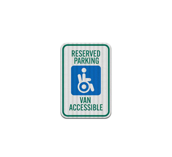 Reserved Parking Van Accessible Decal (EGR Reflective)