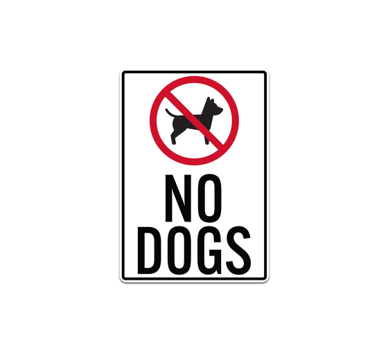 No Dogs Allowed Decal (Non Reflective)