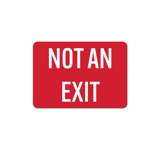Exit Entrance Decal (Non Reflective)