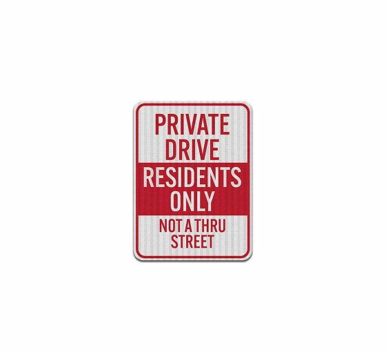 Private Property Private Driveway Aluminum Sign (EGR Reflective)