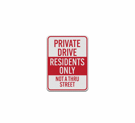 Private Property Private Driveway Aluminum Sign (Diamond Reflective)