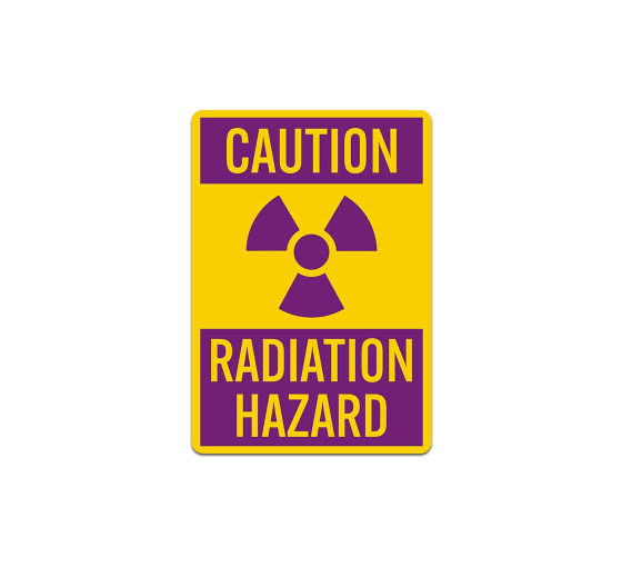 Radiation Hazard Decal (Non Reflective)