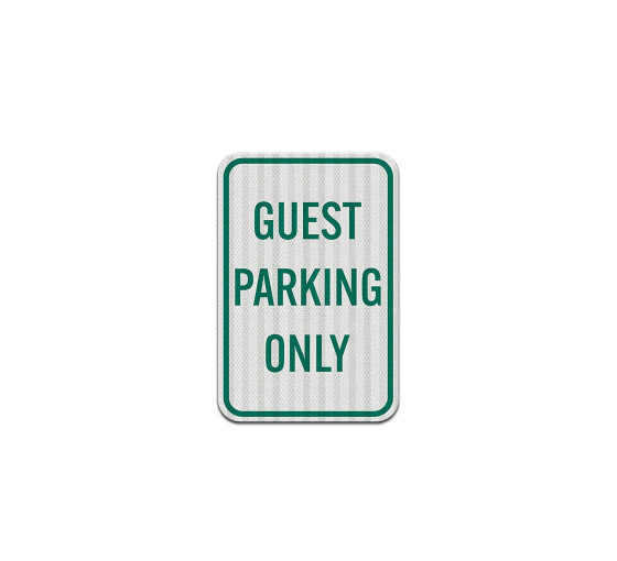 Reserved Guest Parking Aluminum Sign (EGR Reflective)