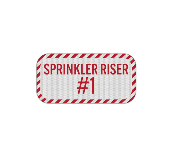 Sprinkler Riser 1 Aluminum Sign (EGR Reflective)