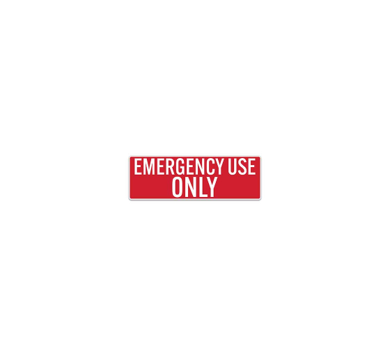 Emergency Use Only Decal (Non Reflective)