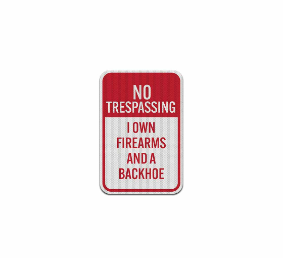 Shop for Funny No Trespassing Aluminum Sign (EGR Reflective)