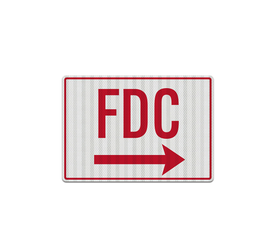 Fire Department Connection FDC Decal (EGR Reflective)