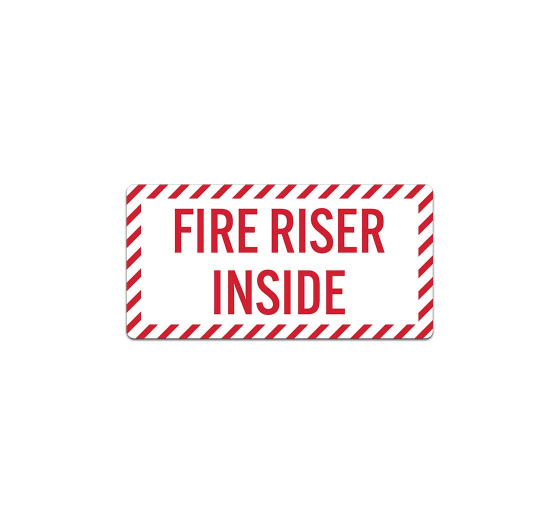 Fire Riser Inside Decal (Non Reflective)