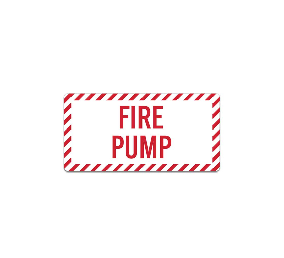 Fire Pump Room Decal (Non Reflective)