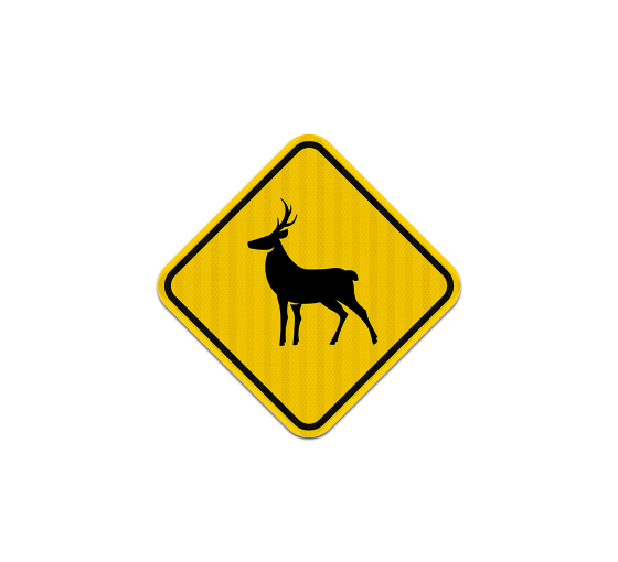 Deer Symbol Road Aluminum Sign (EGR Reflective)