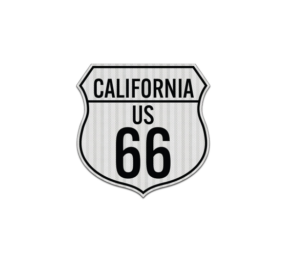 California Route Marker Shield Aluminum Sign (EGR Reflective)