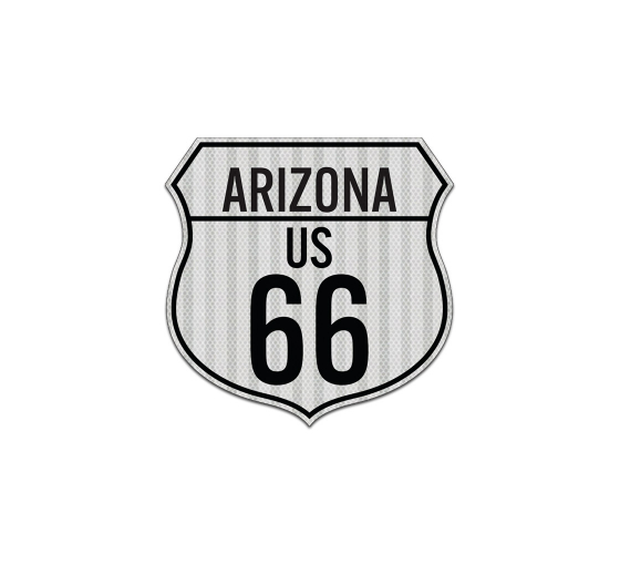 Arizona Route Marker Shield Aluminum Sign (HIP Reflective)