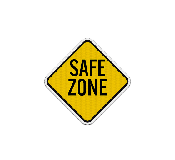 Security Zone Aluminum Sign (EGR Reflective)