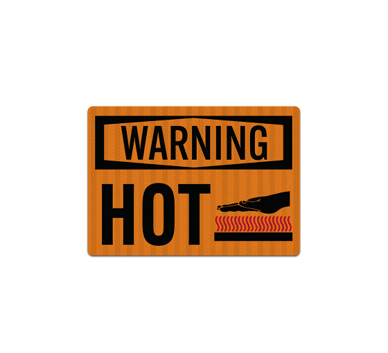OSHA Warning Hot Decal (EGR Reflective)