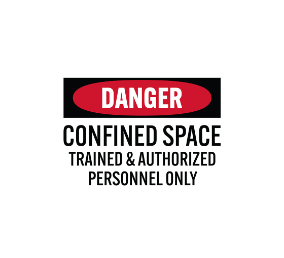 Trained & Authorized Personnel Decal (Non Reflective)