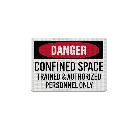 Trained & Authorized Personnel Decal (EGR Reflective)
