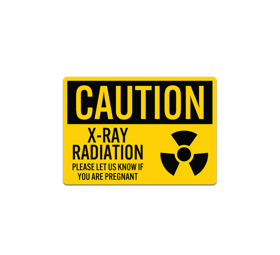 X Ray Radiation Decal (Non Reflective)