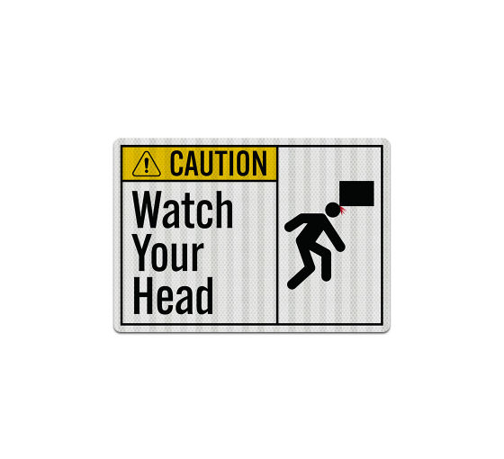 OSHA Watch Your Head Decal (EGR Reflective)