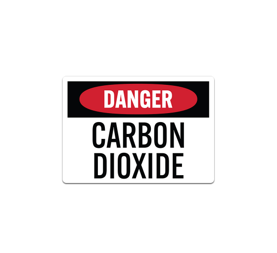 OSHA Carbon Dioxide Decal (Non Reflective)