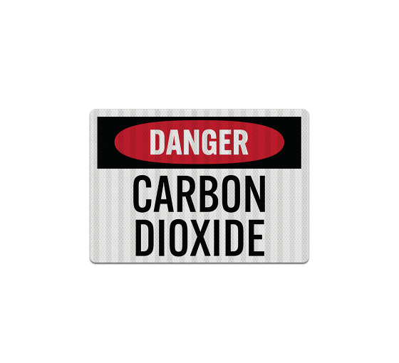 OSHA Carbon Dioxide Decal (EGR Reflective)