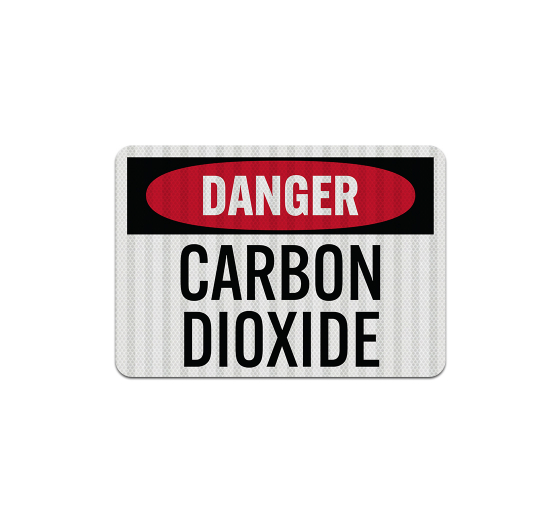 OSHA Carbon Dioxide Aluminum Sign (EGR Reflective)